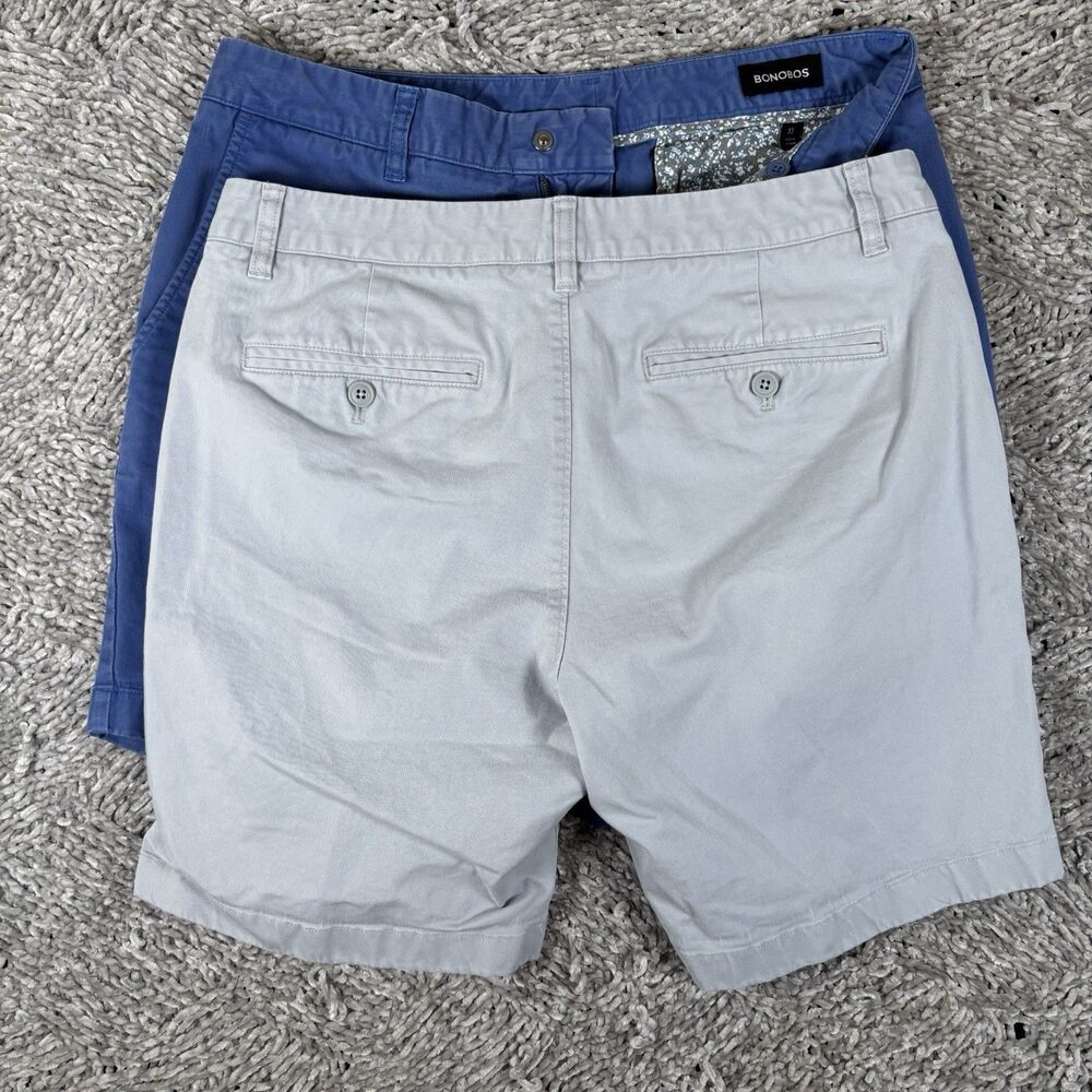 Bonobos Chino Shorts Lot of Two Mens 33 Slim Fit 7'' Preppy Golf Business Summer - Picture 4 of 12